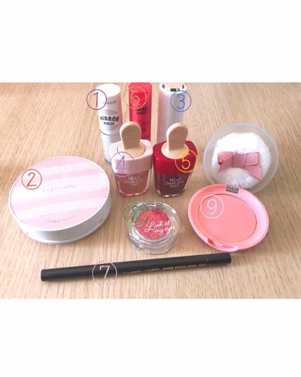 ディアダーリン ウォータージェルティント (アイスティント)/ETUDE/口紅を使ったクチコミ(2枚目)