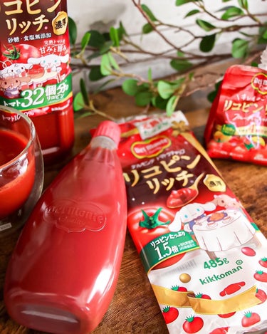 デルモンテ リコピンリッチ トマト飲料のクチコミ「アットコスメ様よりいただきました
♡

デルモンテのリコピンリッチシリーズ

🍅リコピンリッチ.....」（3枚目）