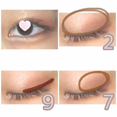 UR GLAM　BLOOMING EYE COLOR PALETTE/U R GLAM/アイシャドウパレットを使ったクチコミ（4枚目）