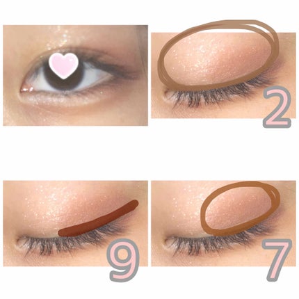 UR GLAM BLOOMING EYE COLOR PALETTE/U R GLAM/アイシャドウパレットを使ったクチコミ(4枚目)