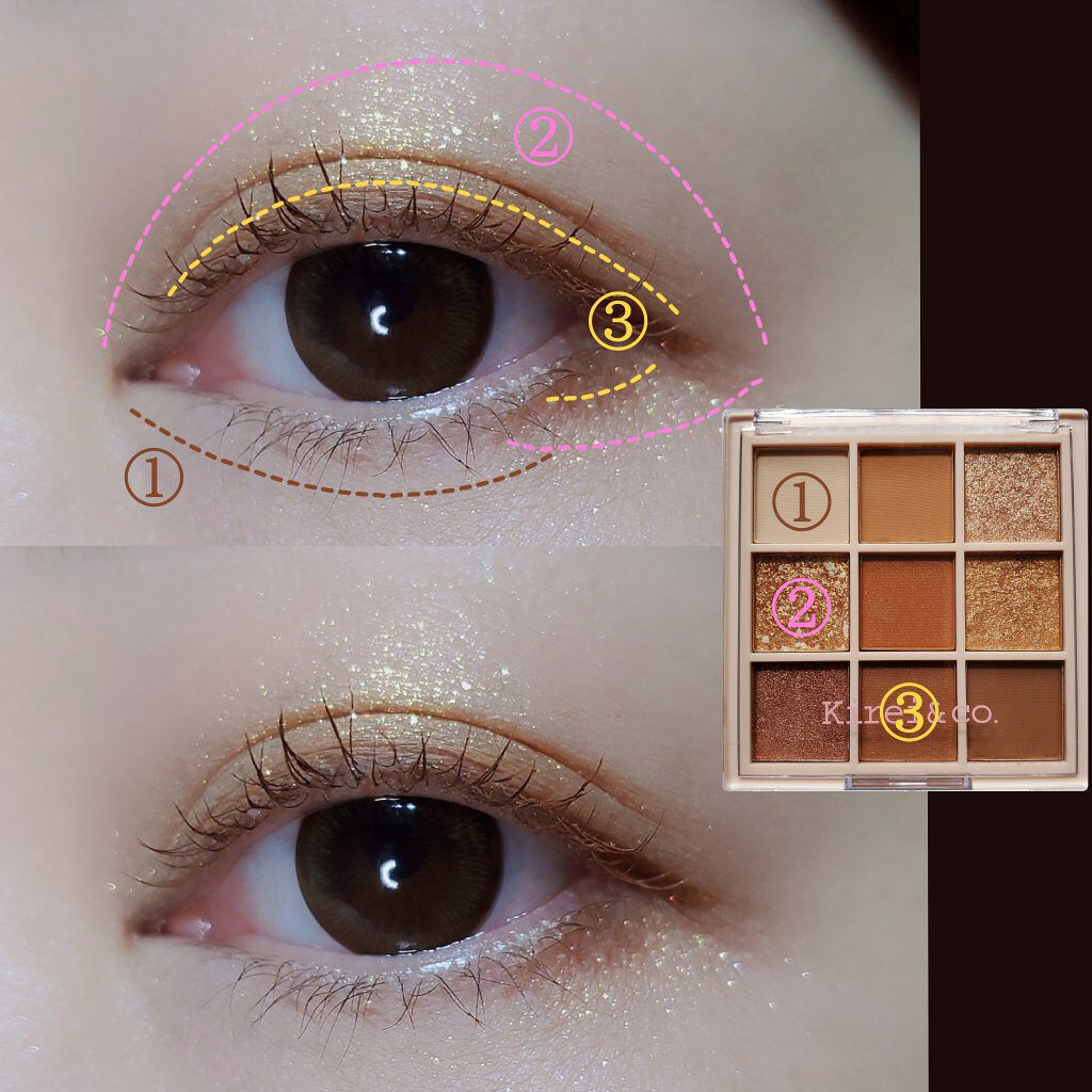 アイシャドウパレット/Kirei&co./アイシャドウパレットを使ったクチコミ（3枚目）