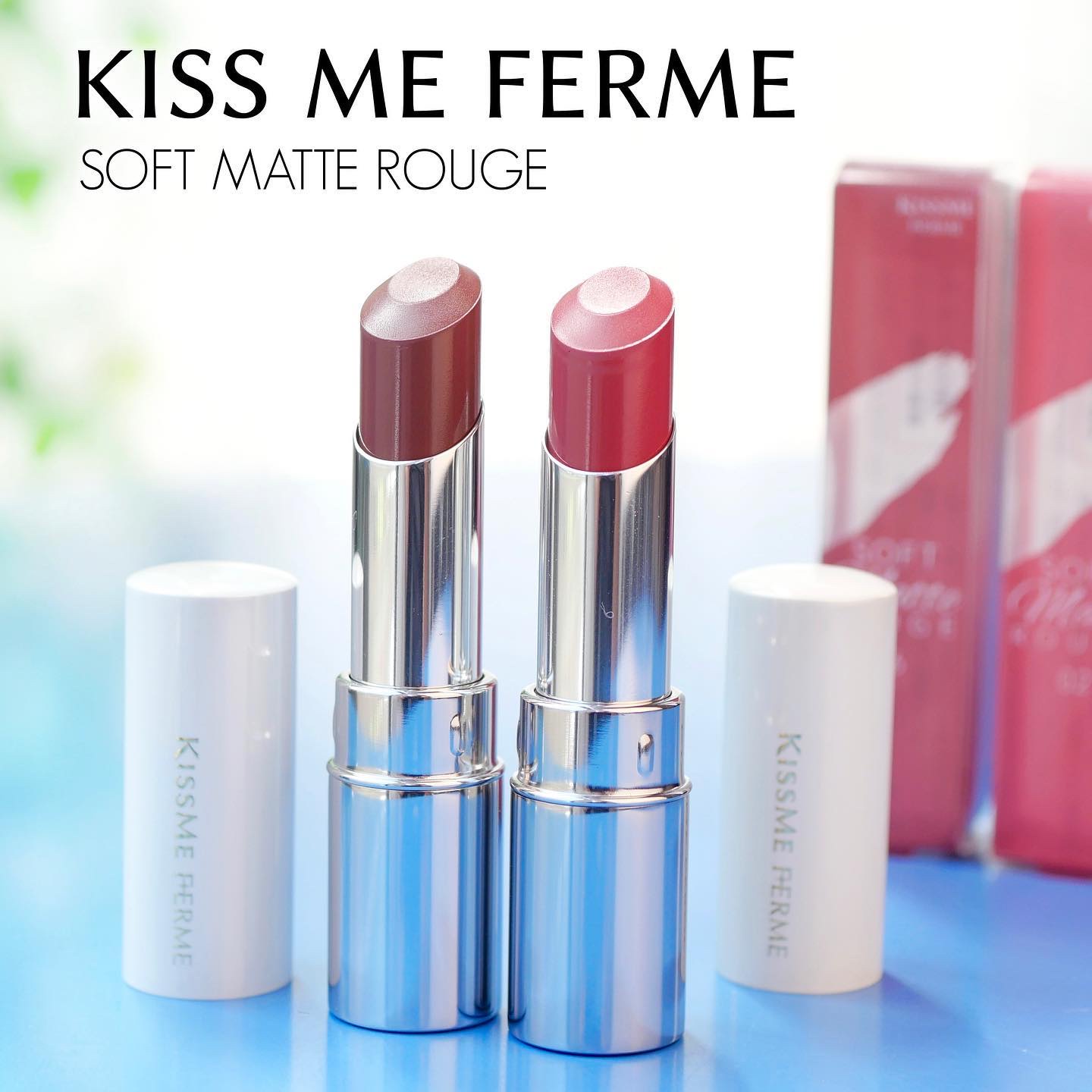 ソフトマットルージュ 02 スパイスレッド/キスミー フェルム/口紅を使ったクチコミ（1枚目）