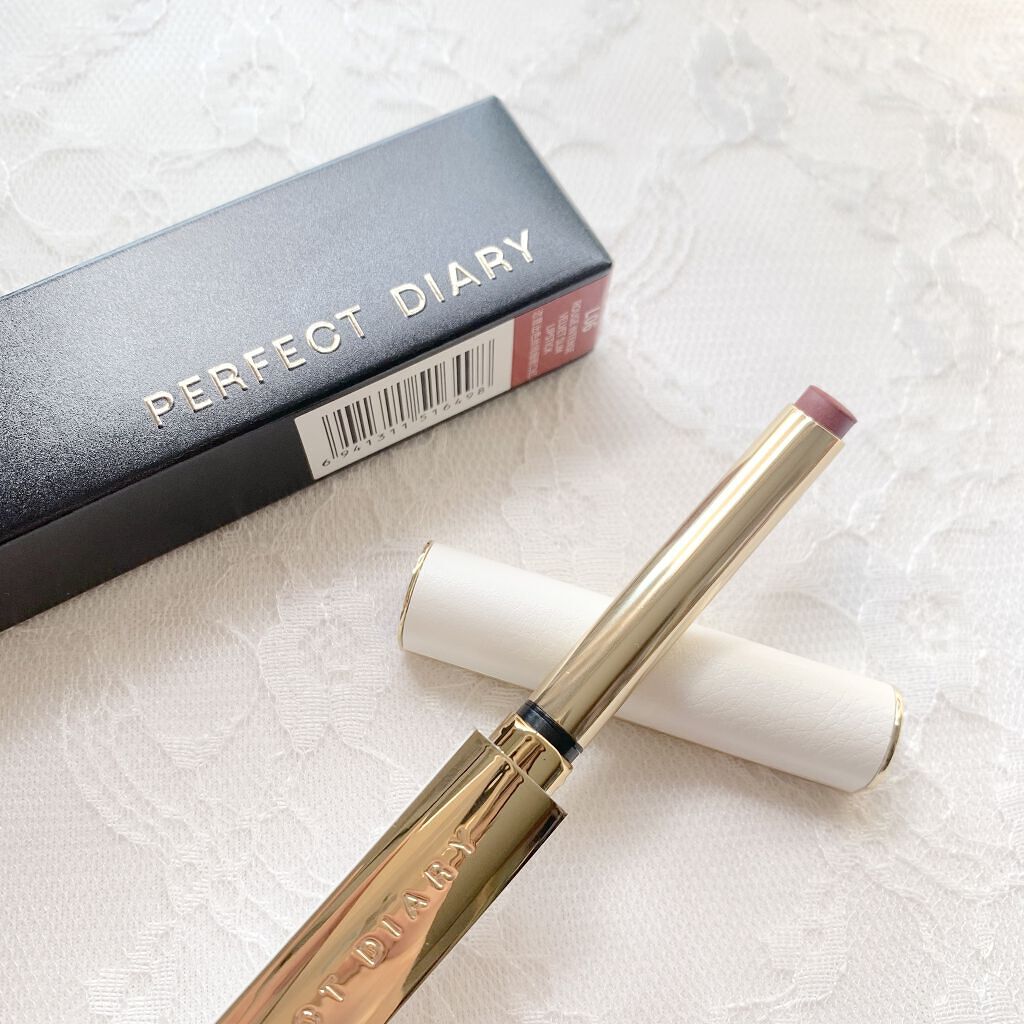 ルージュ インテンス ベルベット スリムリップ/PERFECT DIARY/口紅を使ったクチコミ（2枚目）