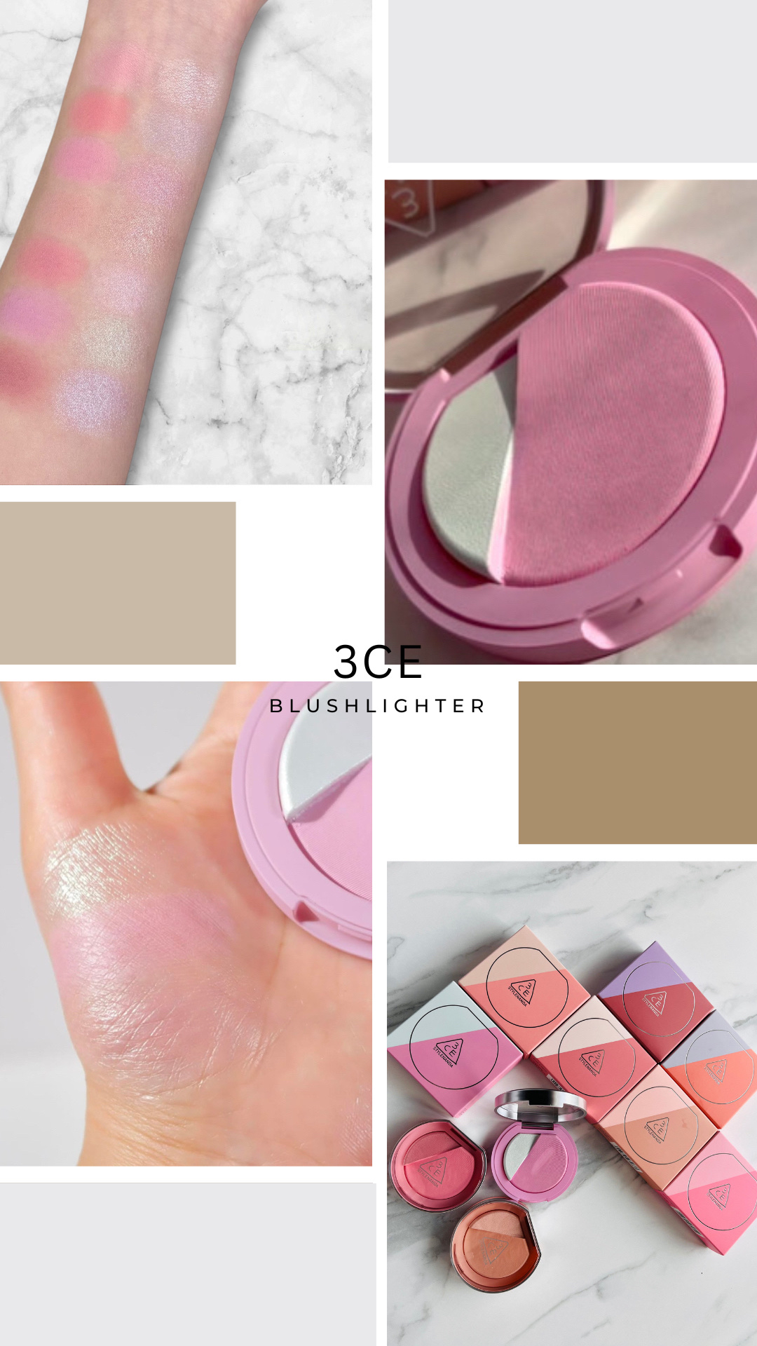 3CE ブラッシュライター/3CE/パウダーチークを使ったクチコミ（1枚目）