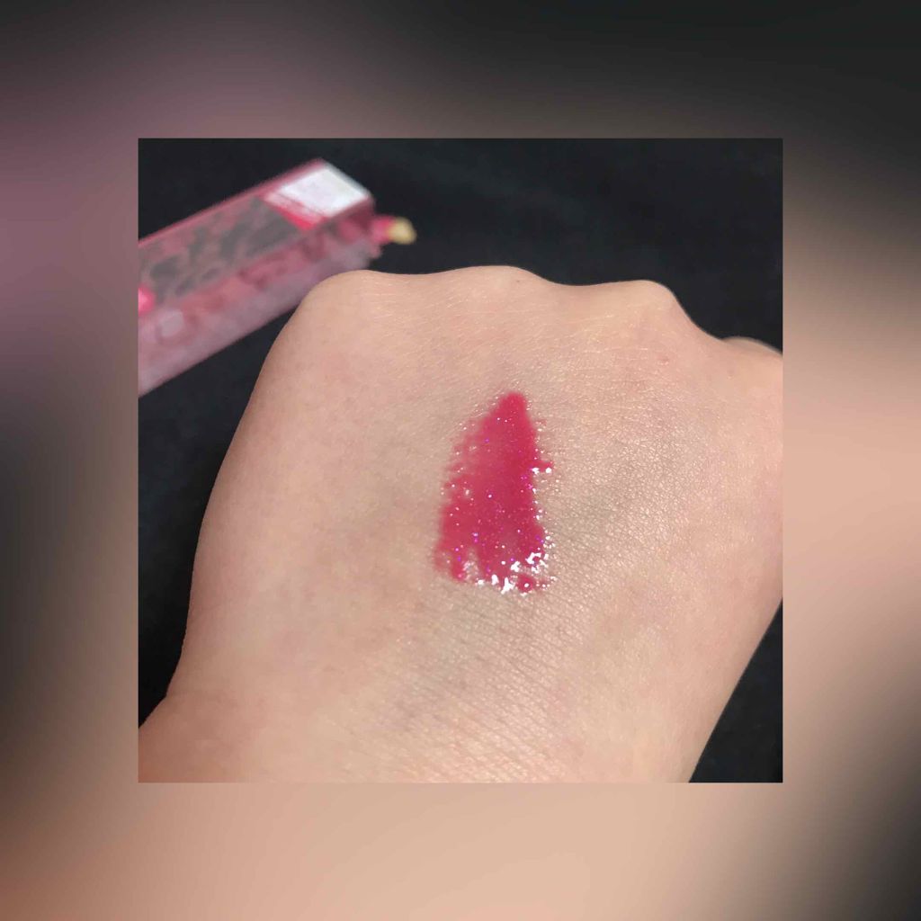 リップケアオイル LO08 ロージーダズル（限定）/excel/リップグロスを使ったクチコミ（3枚目）