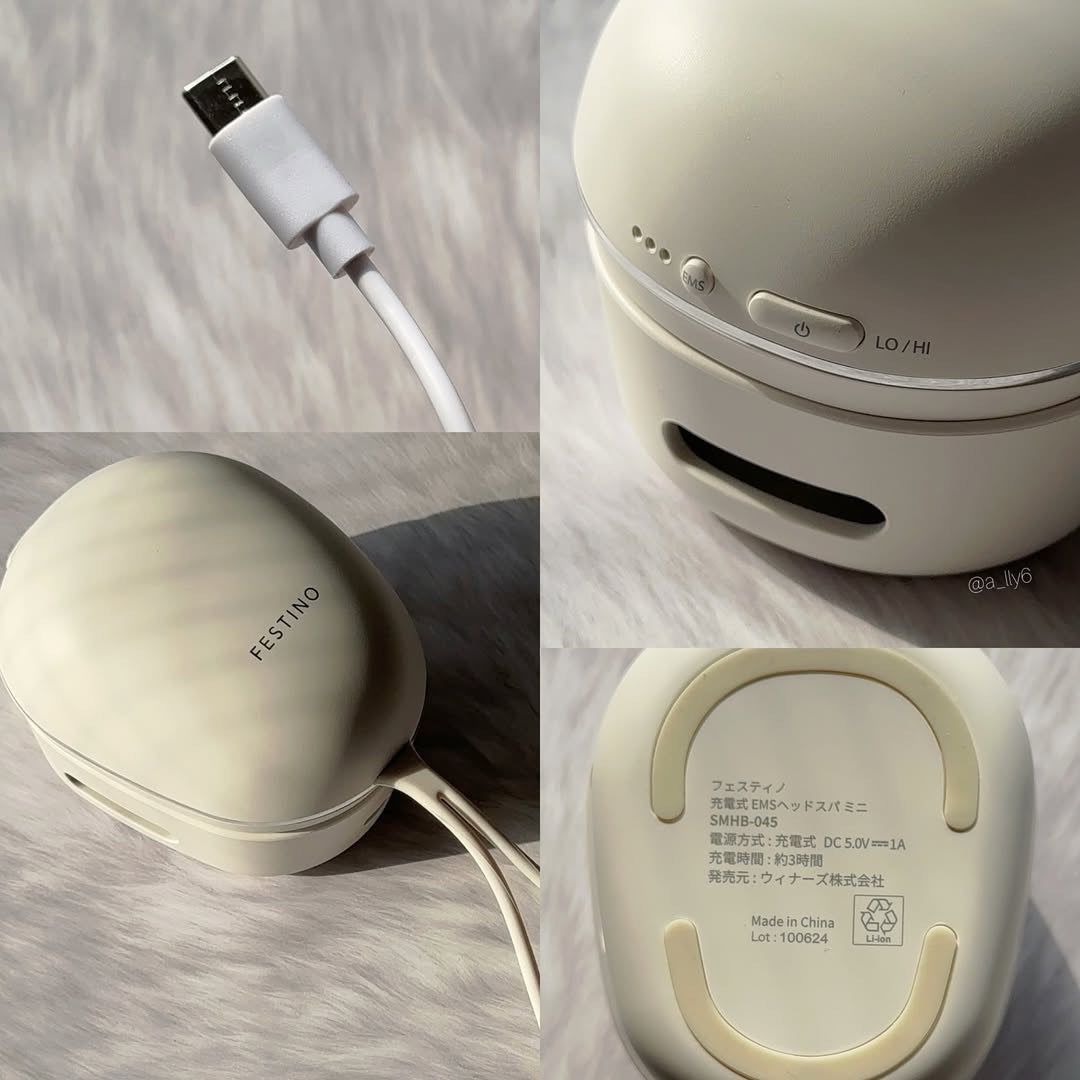 充電式EMSヘッドスパ ミニ/FESTINO/ヘッドマッサージャーを使ったクチコミ(3枚目)