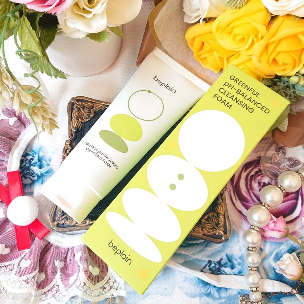 緑豆弱酸性クレンジング/beplain/クレンジングクリームを使ったクチコミ（2枚目）