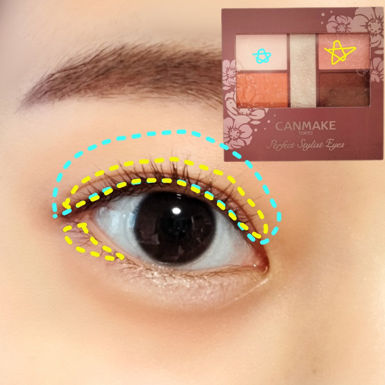 3wayスリムアイルージュライナー/キャンメイク/リキッドアイライナーを使ったクチコミ（2枚目）