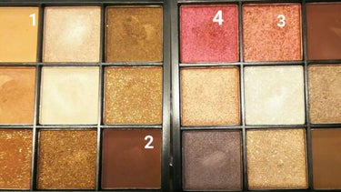 UR GLAM　BLOOMING EYE COLOR PALETTE/U R GLAM/パウダーアイシャドウを使ったクチコミ（2枚目）