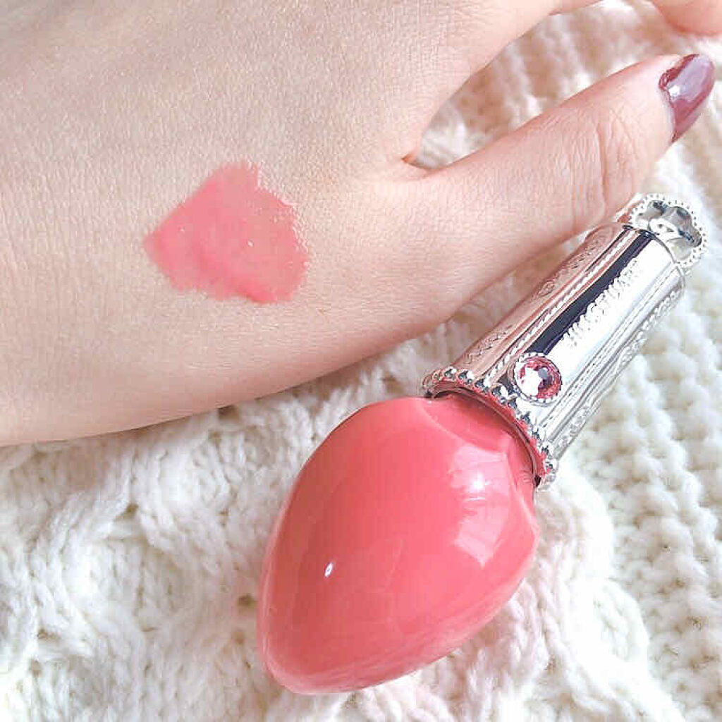 フォーエヴァージューシー オイルルージュ ティント 02 candy factory/JILL STUART/リップティントを使ったクチコミ（2枚目）