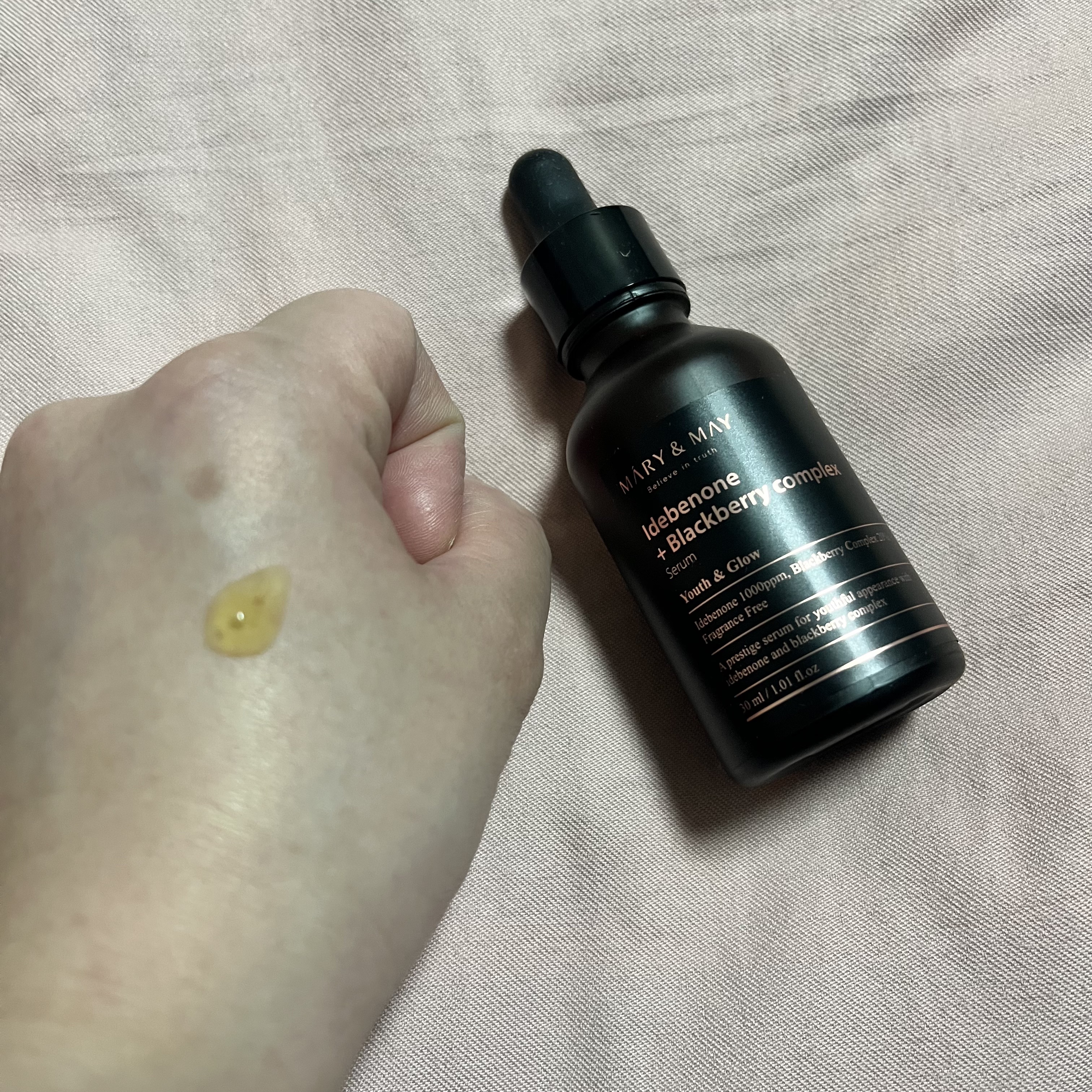 プレミアムイデベノンブラックベリーコンプレックスアンプルマスク/MARY&MAY/シートマスク・パックを使ったクチコミ（2枚目）