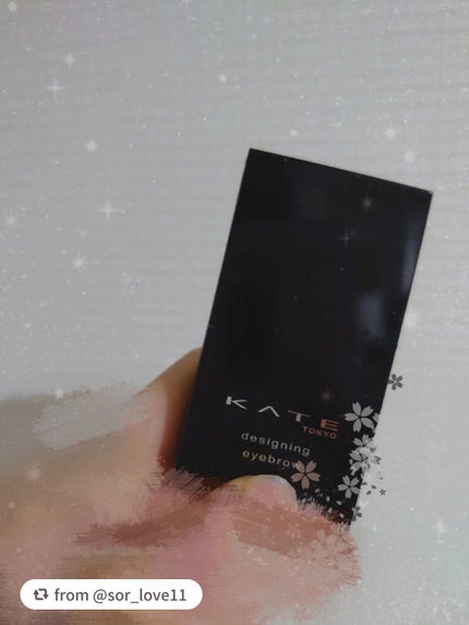 ケイト デザイニングアイブロウ3D/KATE/パウダーアイブロウを使ったクチコミ(1枚目)