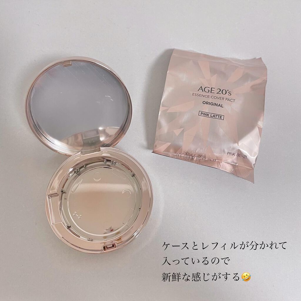 ORIGINAL ESSENCE COVER PACT/AGE20’s/クッションファンデーションを使ったクチコミ（3枚目）