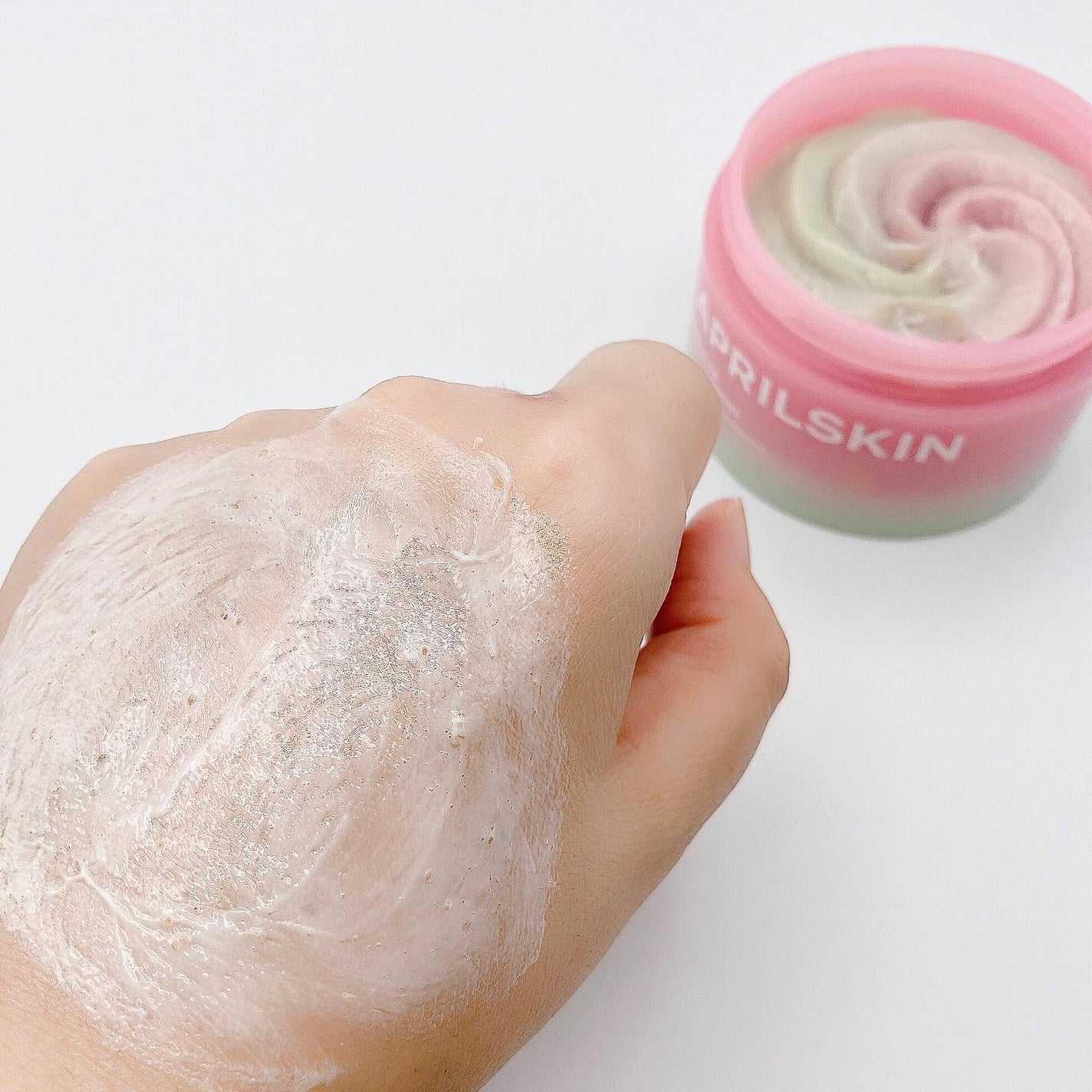 ピンクアロエメレンゲクレンザー/APRILSKIN/その他洗顔料を使ったクチコミ(3枚目)