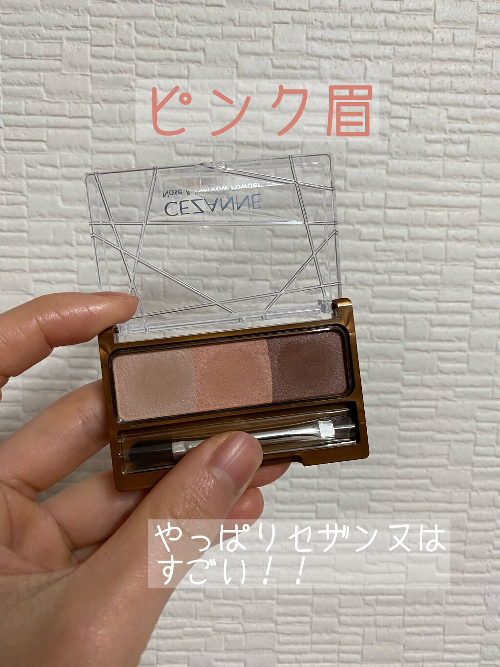 ノーズ＆アイブロウパウダー/CEZANNE/パウダーアイブロウを使ったクチコミ（1枚目）