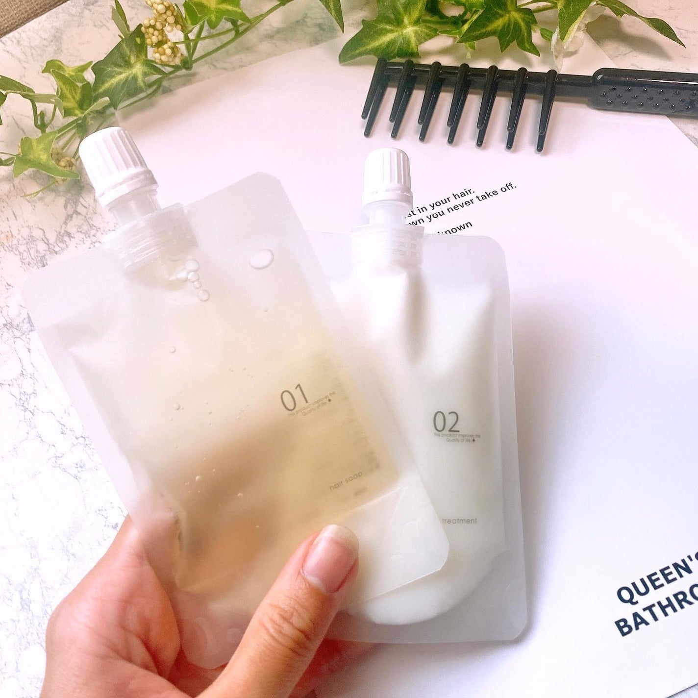 ヘアケアトライアルセット/QUEEN'S BATHROOM/トライアルキットを使ったクチコミ(7枚目)