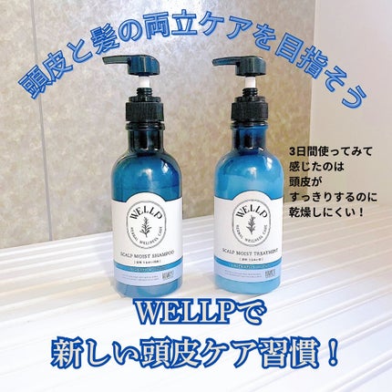 薬用スカルプケアシャンプー/トリートメント モイスト/WELLP/市販シャンプーを使ったクチコミ(5枚目)