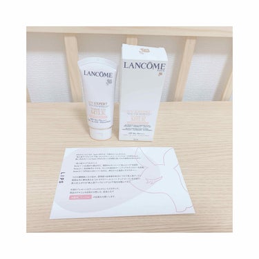 またLIPSで当選して頂いたので商品紹介したいと思います🙆💕

🧸商品名：LANCOME UVエクスペールトーンアップローズSPF50+PA++++30㎖￥6380税込
〈日焼け止め用乳液・メイクアップ