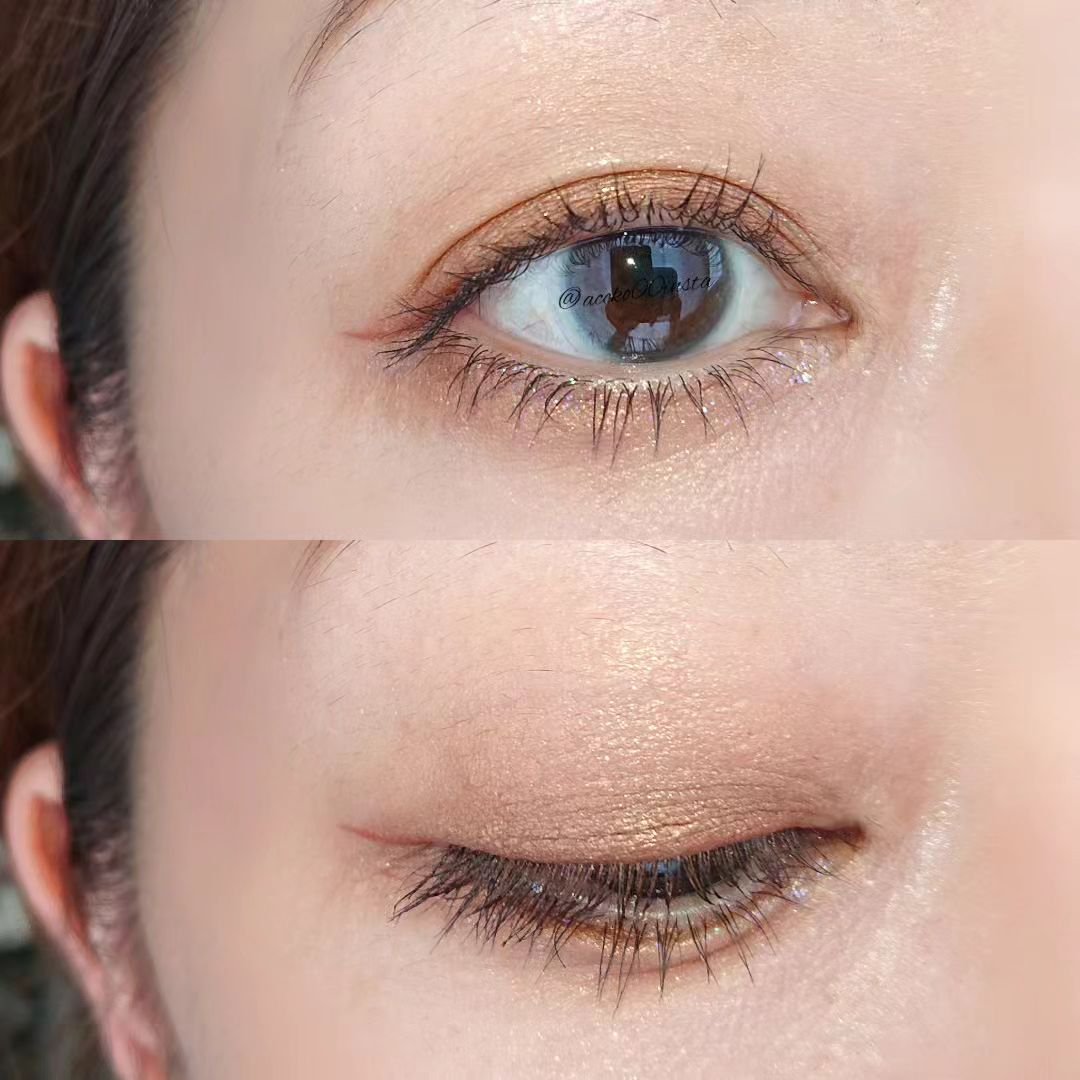 フーミー キララメライナー ラメホワイト/WHOMEE/リキッドアイシャドウを使ったクチコミ（3枚目）