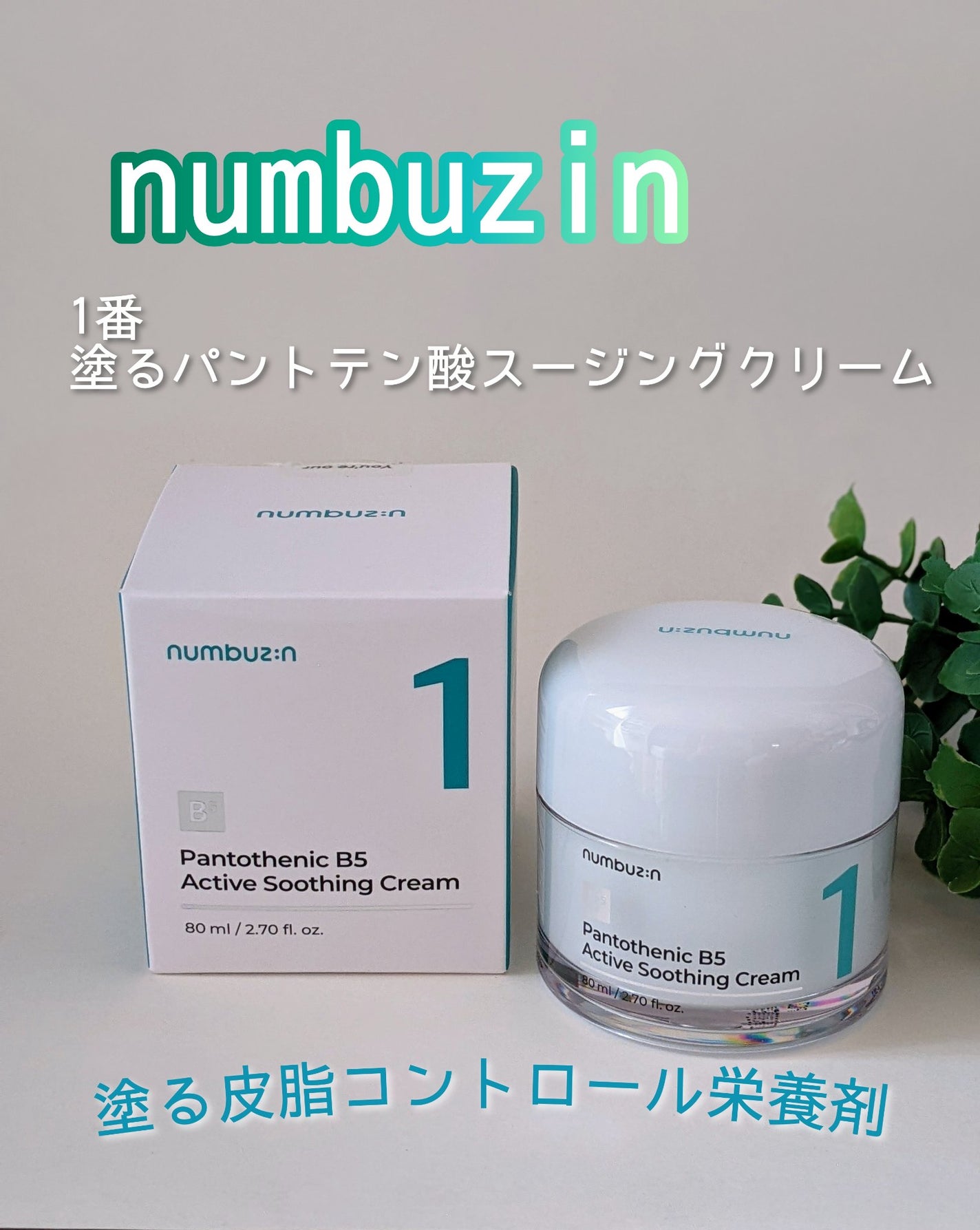 1番 塗るパントテン酸スージングクリーム/numbuzin/フェイスクリームを使ったクチコミ(1枚目)