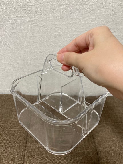 Saya on LIPS 「✨New✨コスメ収納😊/今日、ニトリで新しいコスメの入れ物を買..」(4枚目)