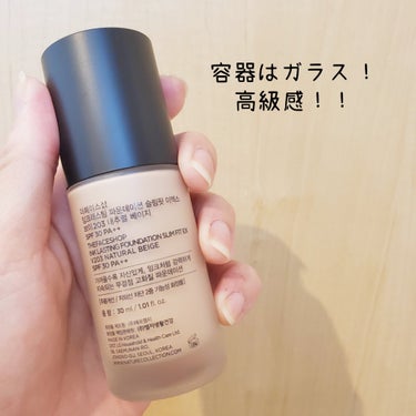 インクラスティング ファンデーション スリムフィット/THE FACE SHOP/リキッドファンデーションを使ったクチコミ（3枚目）