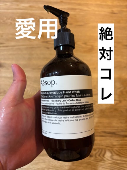 アンドラム アロマティック ハンドウォッシュ 500ml/Aesop/ハンドソープを使ったクチコミ(1枚目)