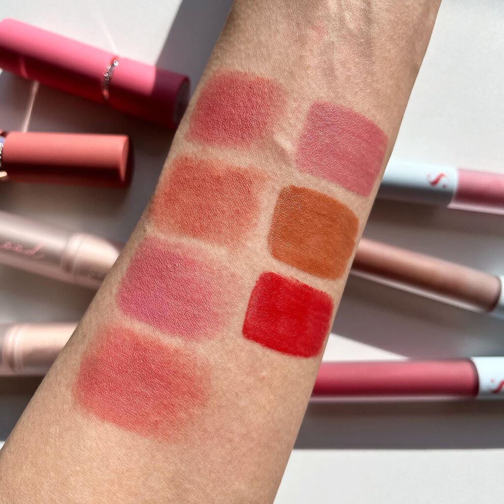  リップスティック ノー ウェア シフォン マット/espoir/口紅を使ったクチコミ（3枚目）