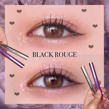 BLACK ROUGE ドロップアイズスティックグリッツのクチコミ「\ 眩しいくらいに輝くグリッター💎/
\グリッター好きがオススメするコスメ💖🦋/
こんにちは😃.....」（1枚目）