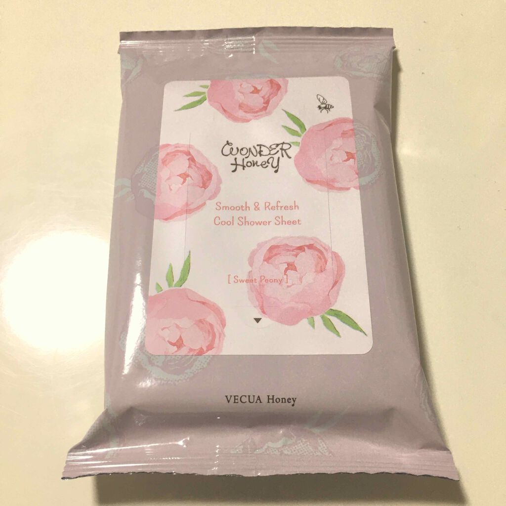 ワンダーハニー 素肌すっきりクールシャワーシート<ボディ用ふきとり化粧水>/VECUA Honey/ボディシートを使ったクチコミ(1枚目)