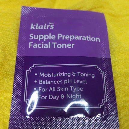 サプルプレパレーションフェイシャルトナー(180ml)/Klairs/化粧水を使ったクチコミ(1枚目)