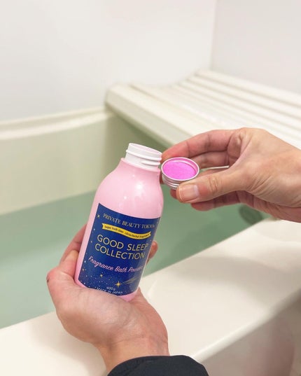 GOOD SLEEP COLLECTION フレグランスバスパウダー/PrivateBeautyTokyo(プライベートビューティトウキョウ)/無機塩系入浴剤を使ったクチコミ(3枚目)
