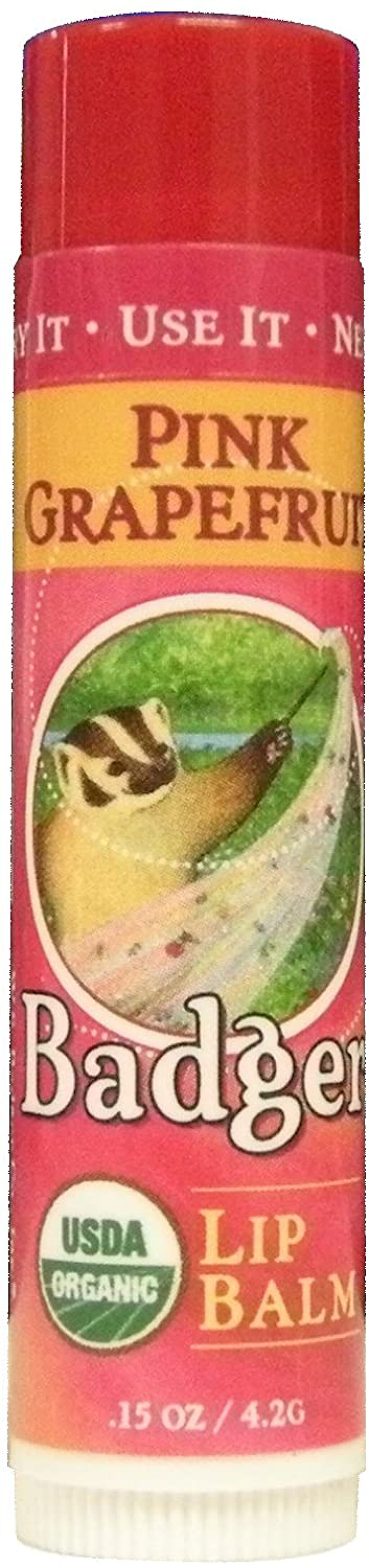 クラシックリップバームスティック(ピンクグレープフルーツ) Badger(バジャー)