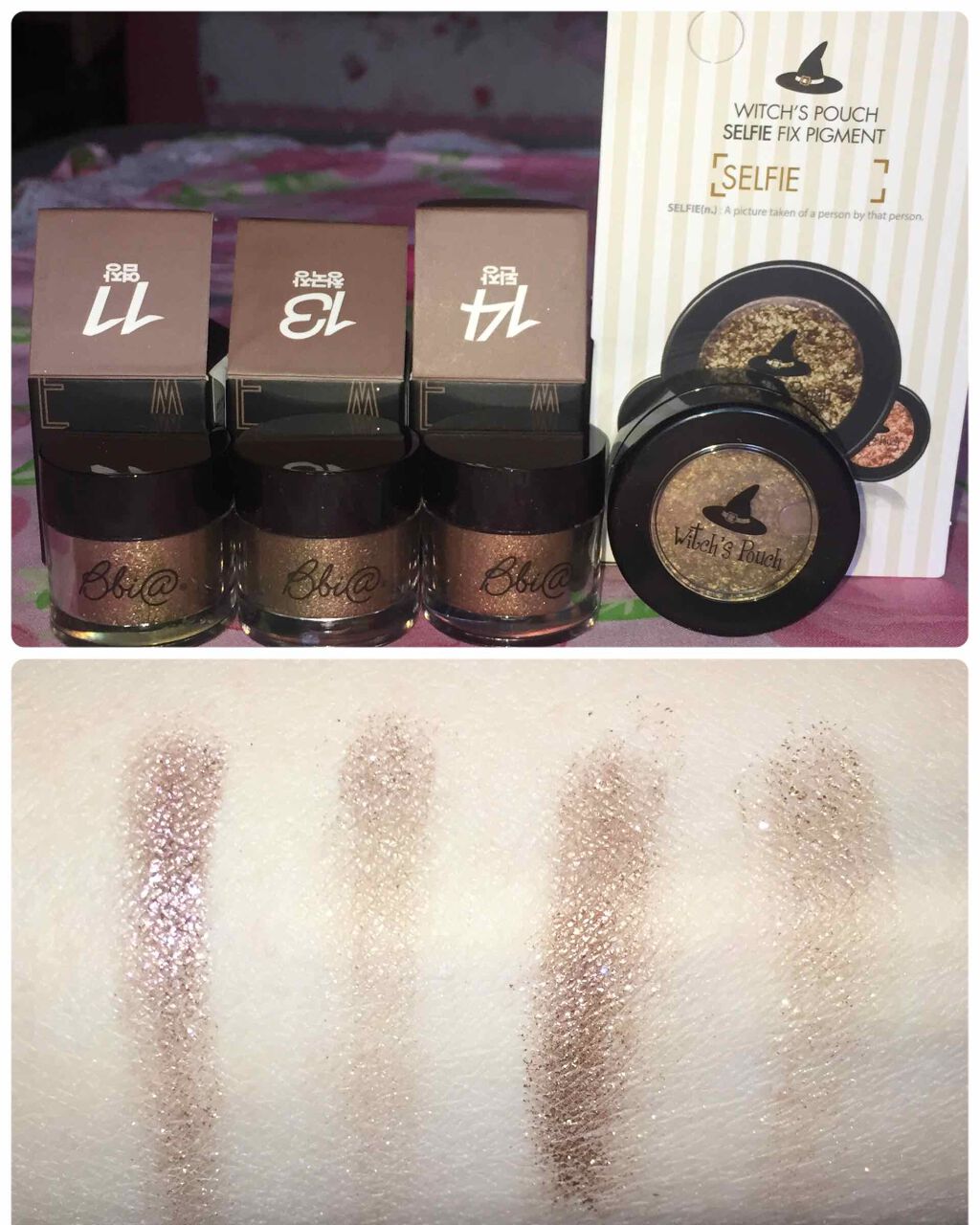 セルフィーフィックスピグメント/Witch's Pouch/単色アイシャドウを使ったクチコミ（2枚目）