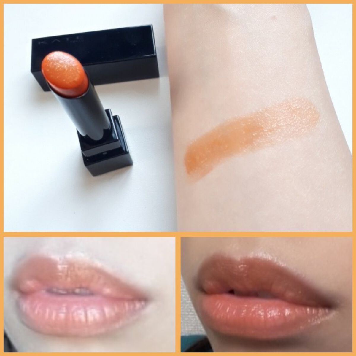 ケイト リップモンスター 101 1/365の日の出(限定色)/KATE/口紅を使ったクチコミ（3枚目）