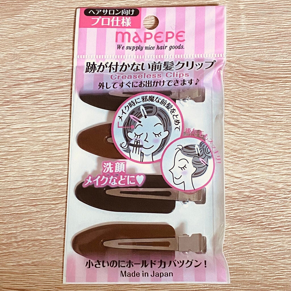 跡が付かない前髪クリップ/マペペ/ヘアアクセサリーを使ったクチコミ(1枚目)