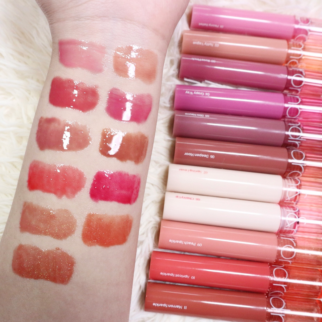 限定色レビュー】グラスティングカラーグロス｜rom&ndを全色レビュー