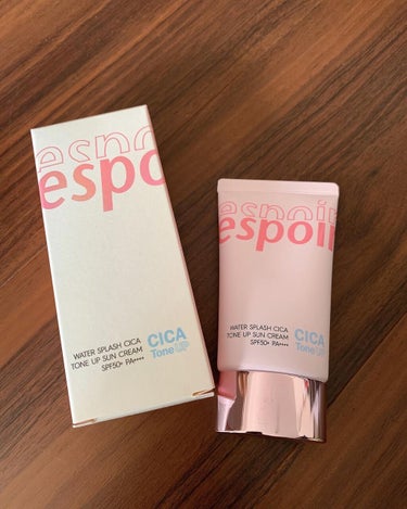 espoir (エスポア)
ウォータースプラッシュ
シカトーンアップクリーム
SPF50＋ PA＋＋＋＋

☆良いところ☆
✅トーンアップする
✅少量で済むからコスパ良し
✅日焼け止め効果が高い
✅ベタ