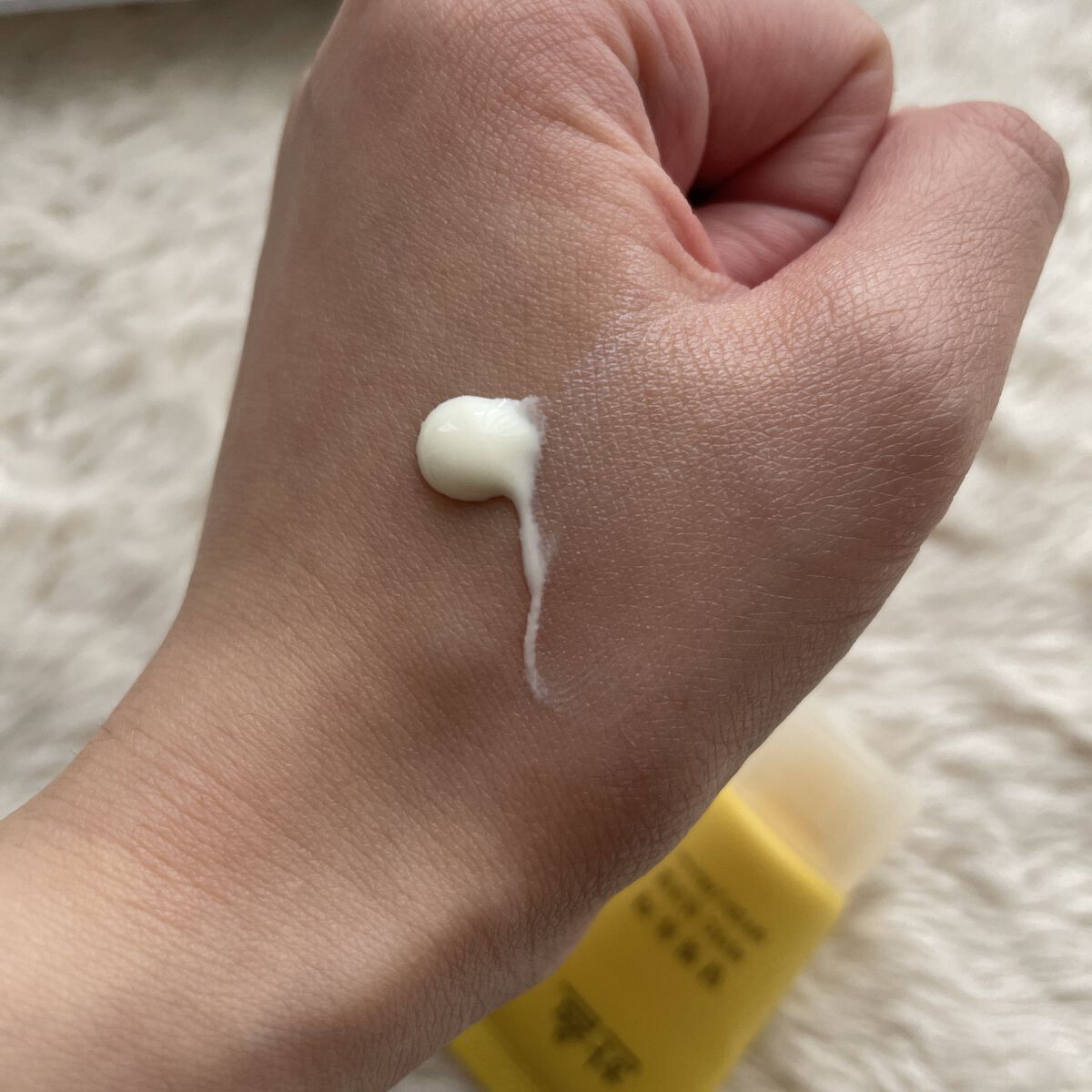 月光ゆず ビタC 日焼け止め/HANYUL(ハンユル)/日焼け止めクリームを使ったクチコミ（2枚目）