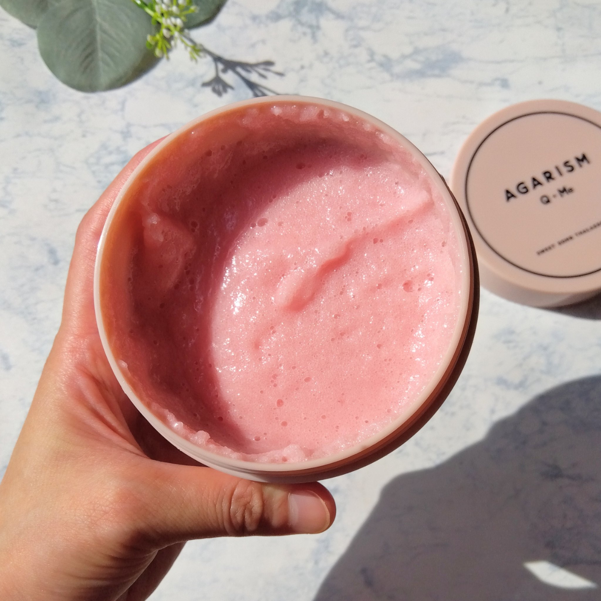 Q+Me スウィート ボム タラソ スクラブ/AGARISM/バストケア・ヒップケアを使ったクチコミ（2枚目）