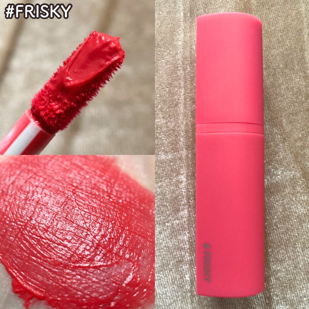 ハートクラッシュジェリーベルベットティント/HOLIKA HOLIKA/リップティントを使ったクチコミ(2枚目)