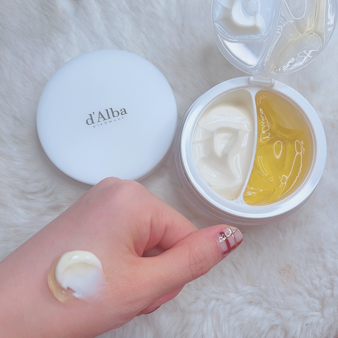 ホワイトトリュフダブルセラムアンドクリーム/ダルバ/フェイスクリームを使ったクチコミ（3枚目）