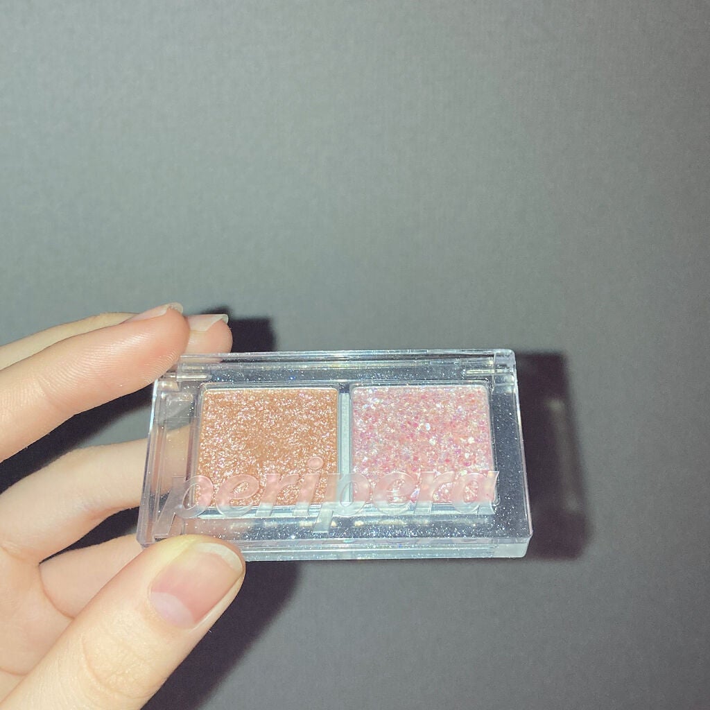 デュオ ポケット グリッター シャドウ/PERIPERA/アイシャドウパレットを使ったクチコミ(3枚目)
