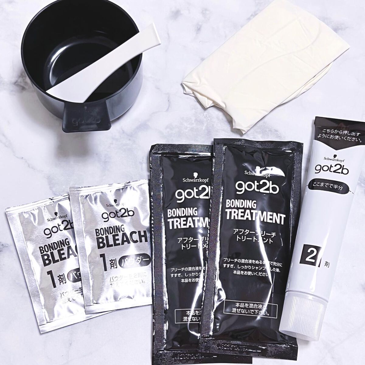 ボンディング・ポイントブリーチ/got2b/ブリーチ剤を使ったクチコミ（2枚目）