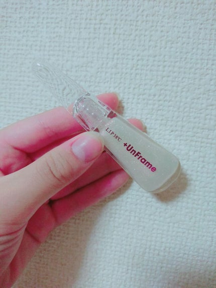LIP38℃ +UnFrame<ホログラフィック>/UZU BY FLOWFUSHI/リップグロスを使ったクチコミ(2枚目)