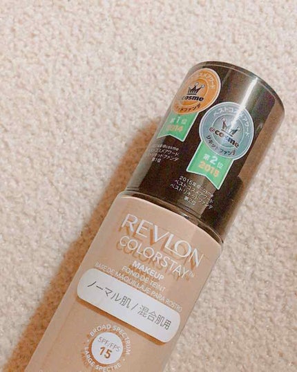 カラーステイ メイクアップ/REVLON/リキッドファンデーションを使ったクチコミ(1枚目)