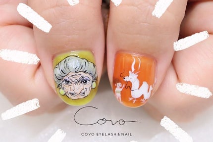 shino on LIPS 「ゆるっとジブリ★!ジブリの雰囲気だすためにグリーンの指は茶色で..」(2枚目)