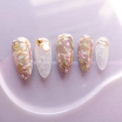 #ジェルネイル,#マグネットネイルのネイルデザイン