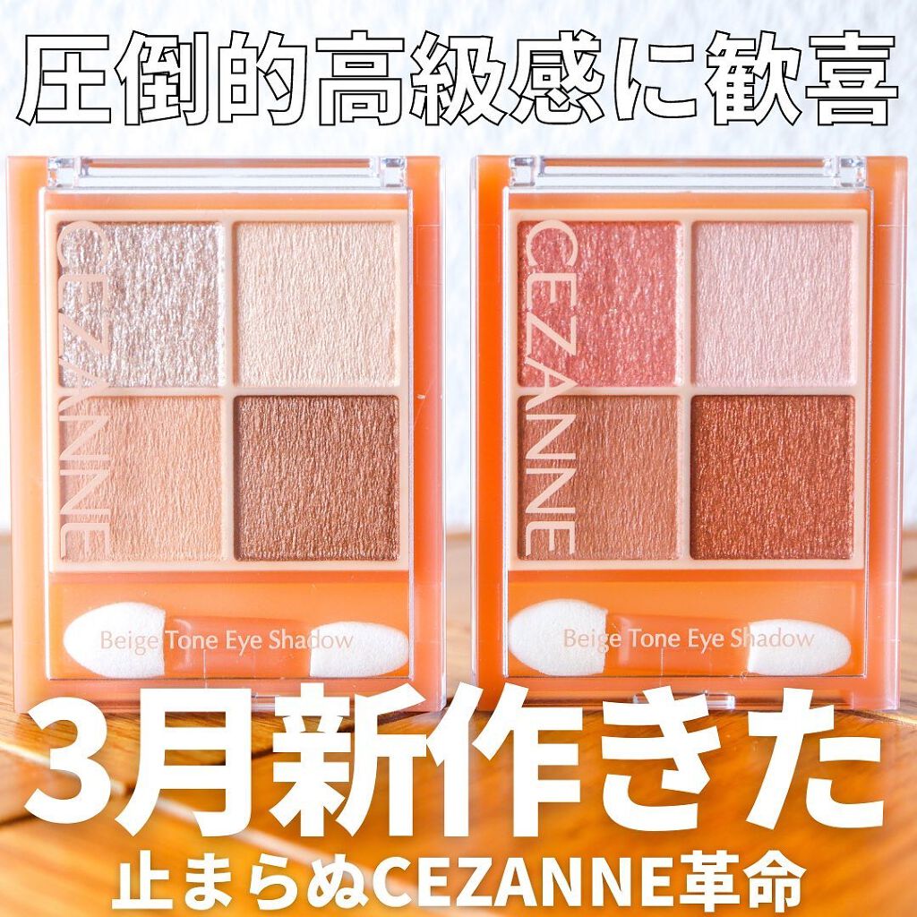 ベージュトーンアイシャドウ/CEZANNE/アイシャドウパレットを使ったクチコミ（1枚目）