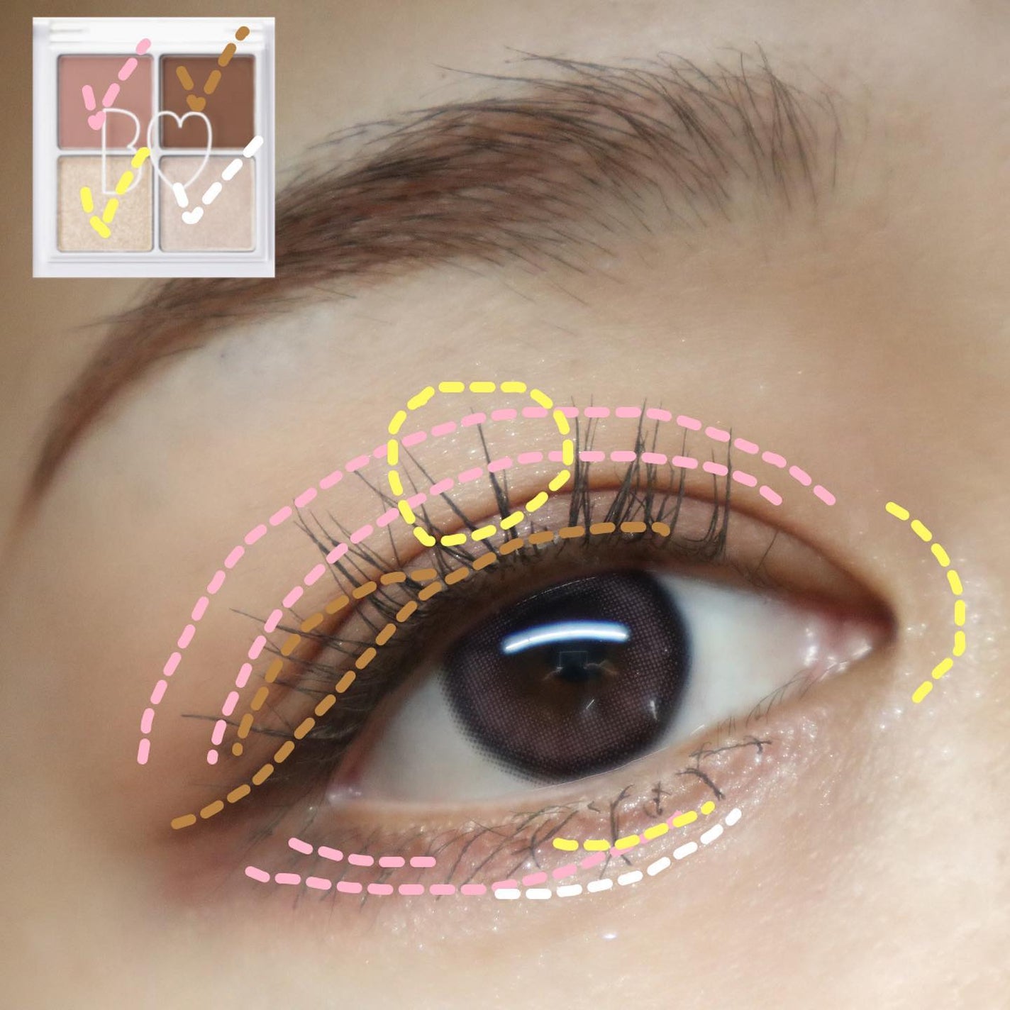 THE アイパレR/b idol/アイシャドウパレットを使ったクチコミ(6枚目)